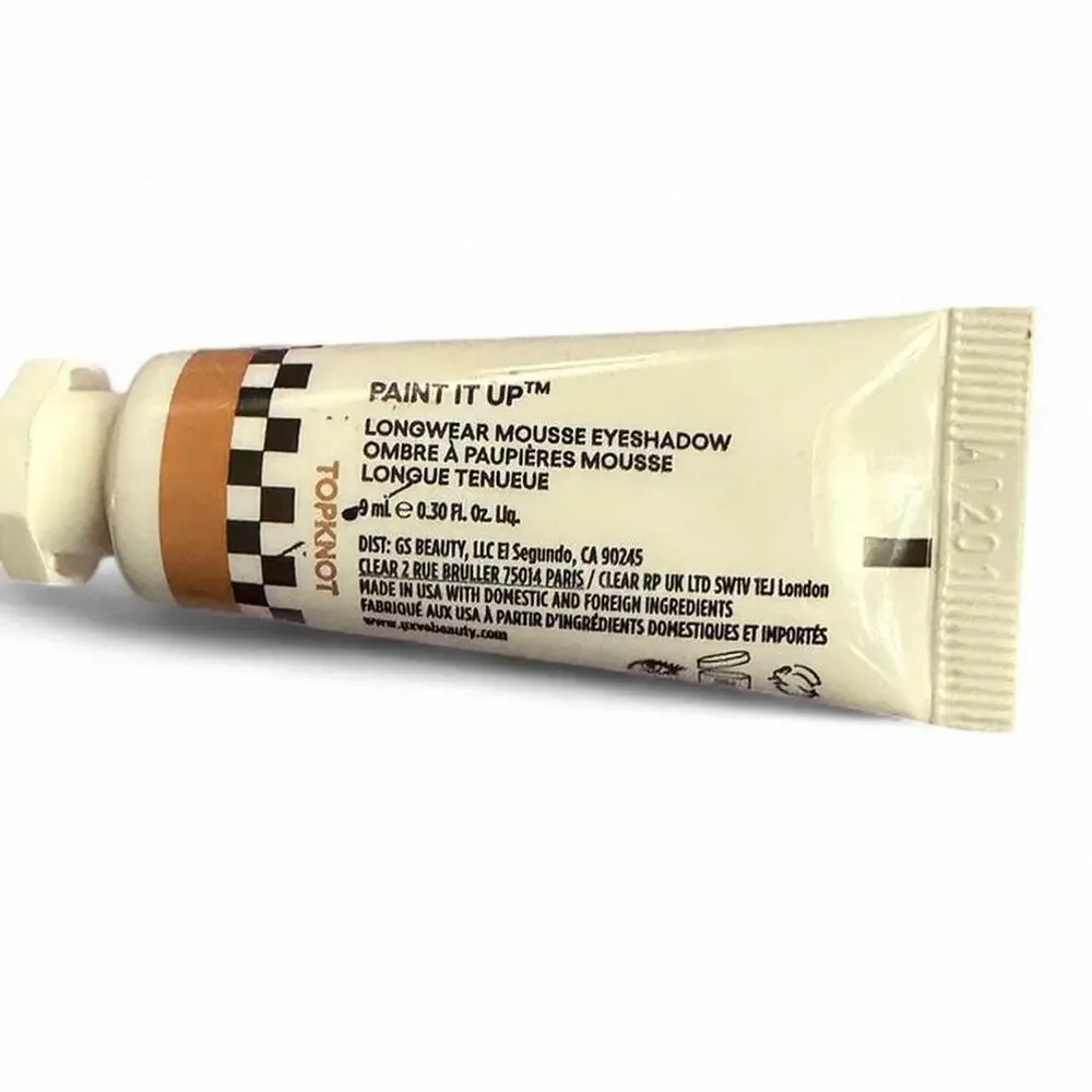 New & Sealed GXVE Paint It Up Longwear Mousse Eyeshadow Topknot Metallic Glitter